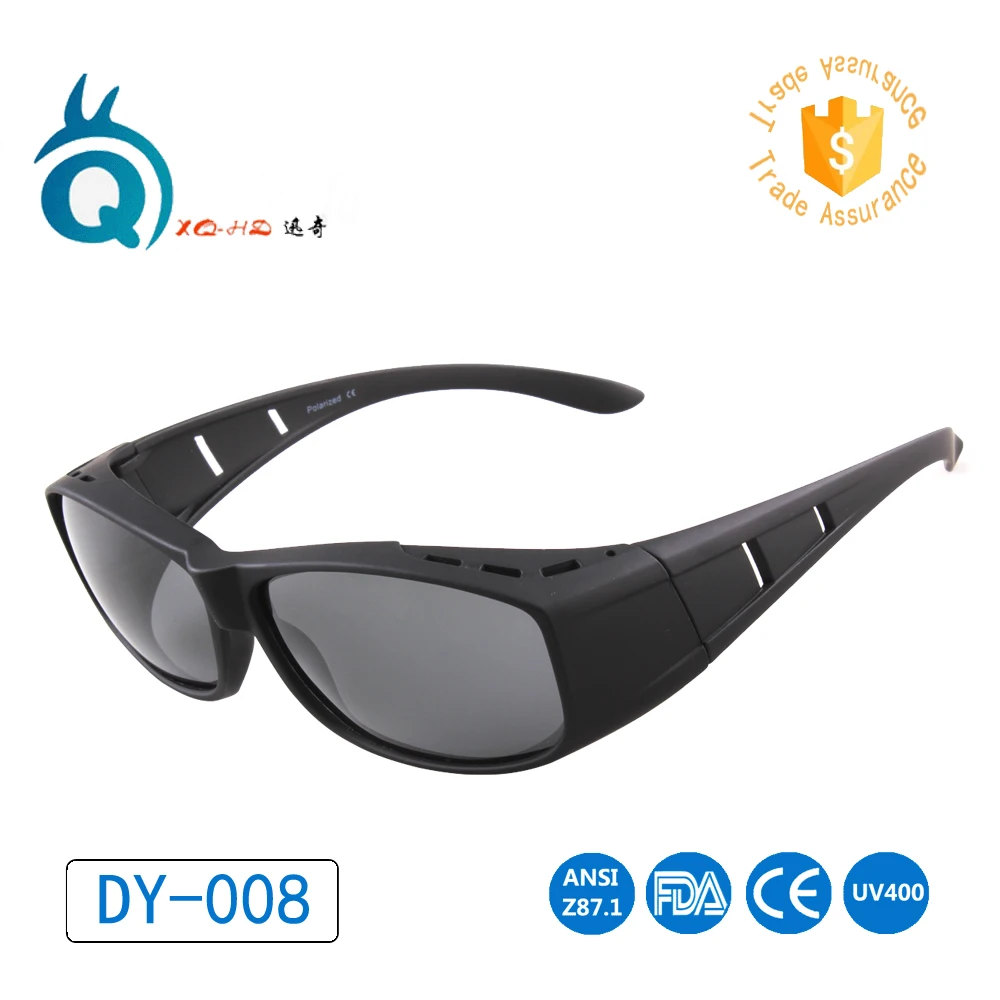 

Solar Shield Over Glasses Fits Most myopia glasses Polarized sunglasses free shipping man women cover prescription glasses UV400