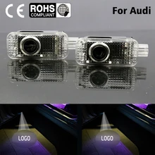 2 LEVOU Logo Luz Sombra Porta Do Carro Projetor Laser Cortesia apto para Audi A8L A7 A6L Q3 A5 A4L A4A6 a1 R8 Q7 Q5 TT A8 (Fits: audi)