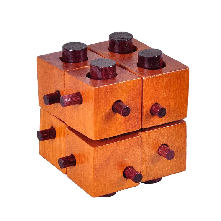 Игра-головоломка Монтессори обучающая Волшебная коробка из 8 частей для взрослых и детей деревянные игрушки Конга мин замок