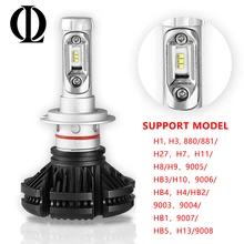 

OL 2PCs H7 H4 LED Headlight Bulbs H11 H1 H13 H3 H27 9005/HB3 9006/HB4 9007 50W 6000LM Auto Headlamp Car styling