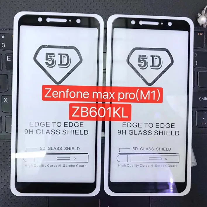 

5D Tempered Glass ASUS Zenfone MAX PRO (M1) M2 Full Coverage Screen Protector Protective Film zb631kl ZB601KL ZB602KL Full Glue