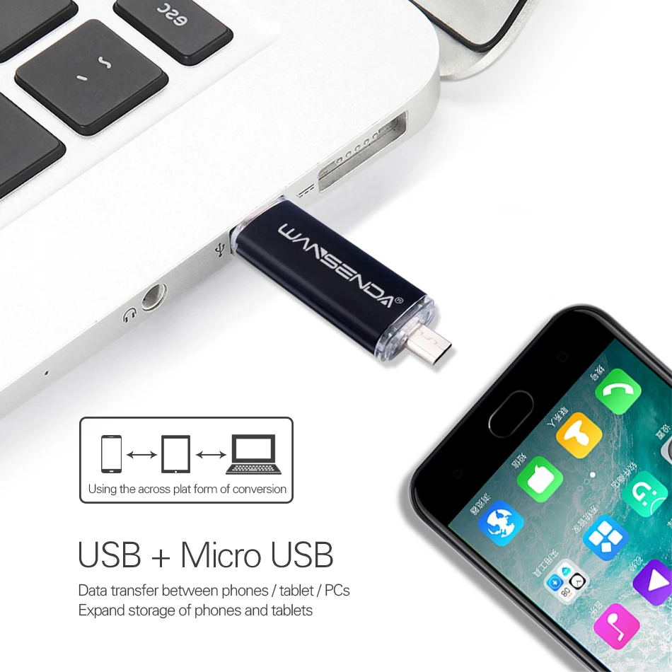 WANSENDA USB флеш накопитель 2 0 ГБ 128 16 32 64 256 ГБ|USB флэш-накопители| |