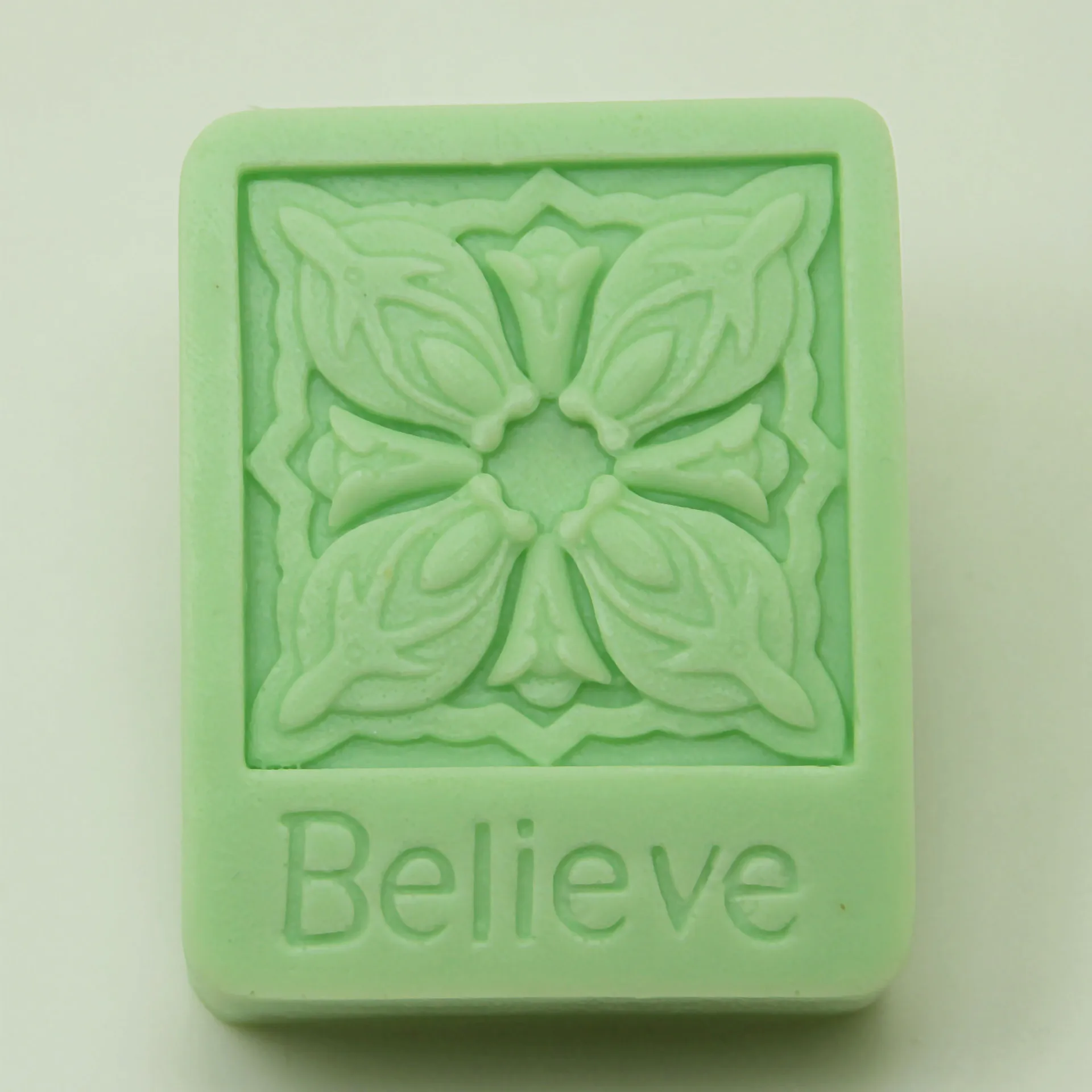 

Believing Faith flower Pattern Soap silicone mold Hand Making Soap mould