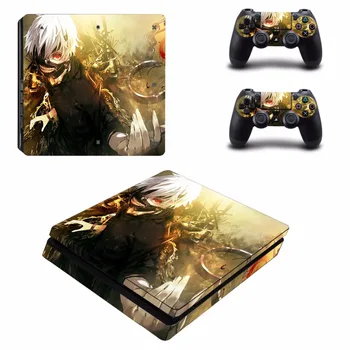 

Anime Tokyo Ghouls PS4 Slim Skin Sticker For Sony PlayStation 4 Console and 2 Controllers PS4 Slim Skins Sticker Decal Vinyl