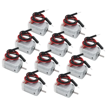 10Pcs/lot Miniature DC Motor DIY Toy 130 Small Electric Motor 3V to 6V Low Voltage 2