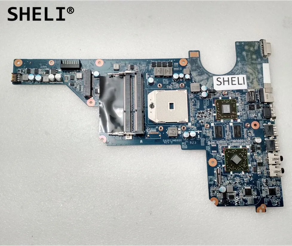 

SHELI For HP G4 G6 G7 Motherboard DA0R23MB6D0 648566-002