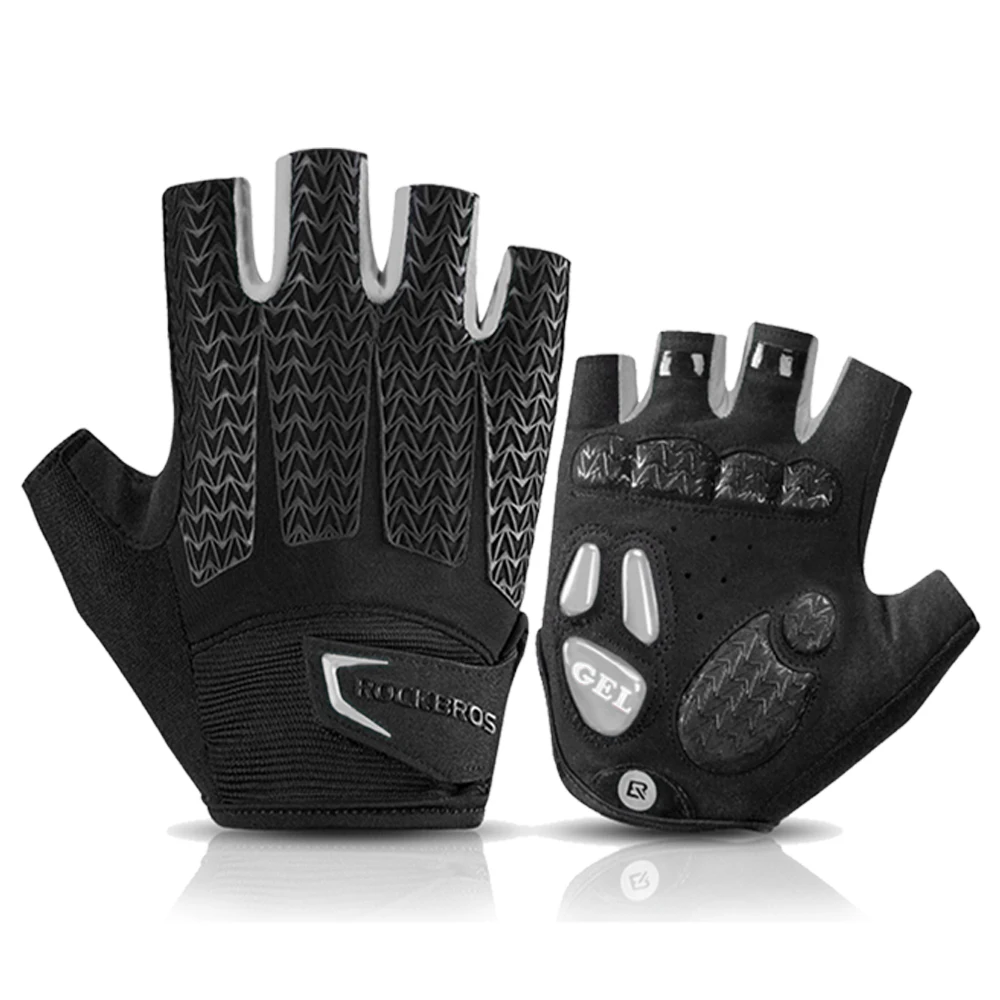 

ROCKBROS Touch Screen Cycling Bike Gloves MTB Bike Bicycle Gloves Liquid GEL Pad Shockproof Half Finger Mittens Sports Gloves