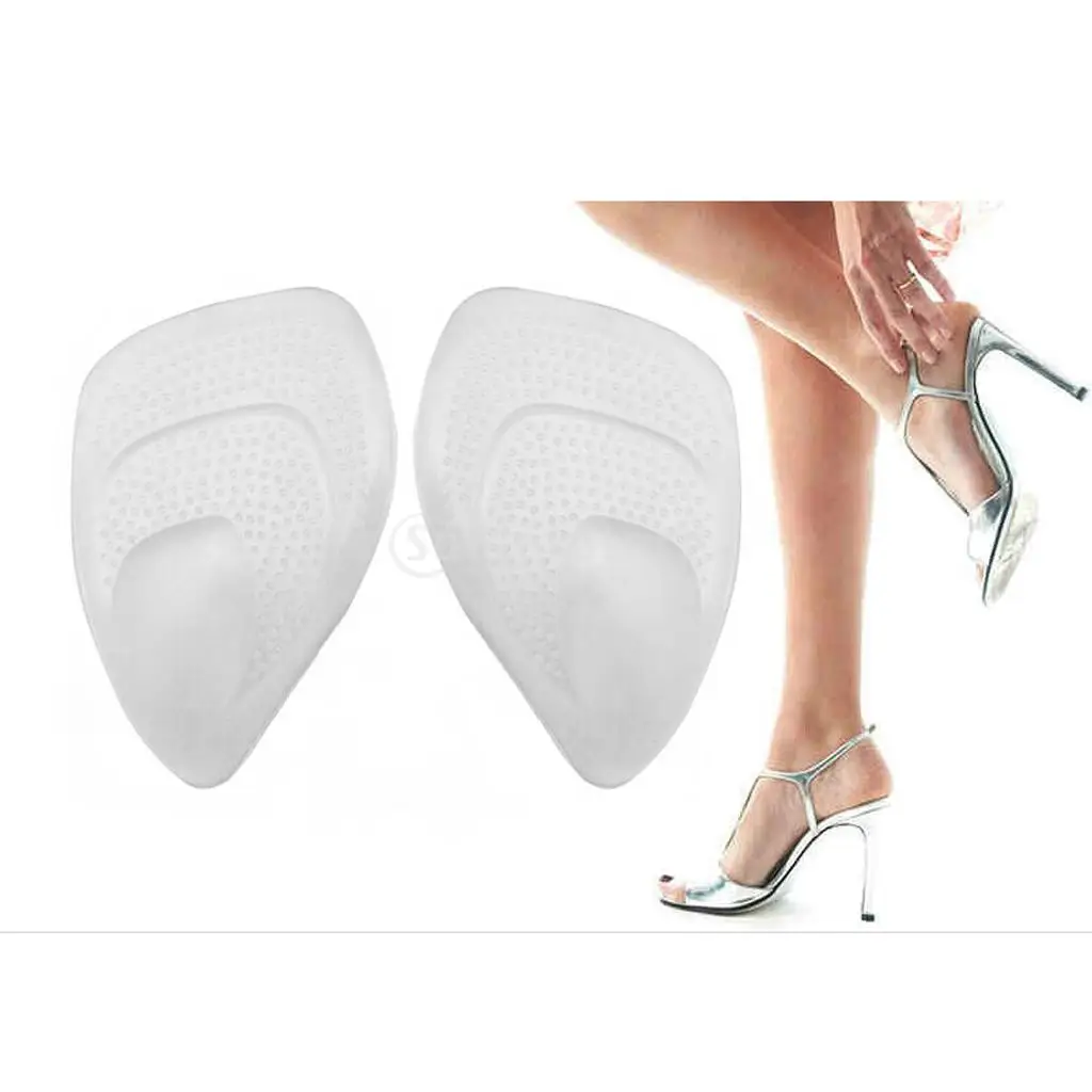 Footful Silicone Gel Front Pad Cushion Half Insoles Soft Pad for Women