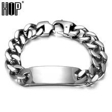 Хип Снаряженная Ссылка Браслет цепочка для мужчин прохладный 316L нержавеющая сталь Рок Браслеты s панк Рок ювелирн