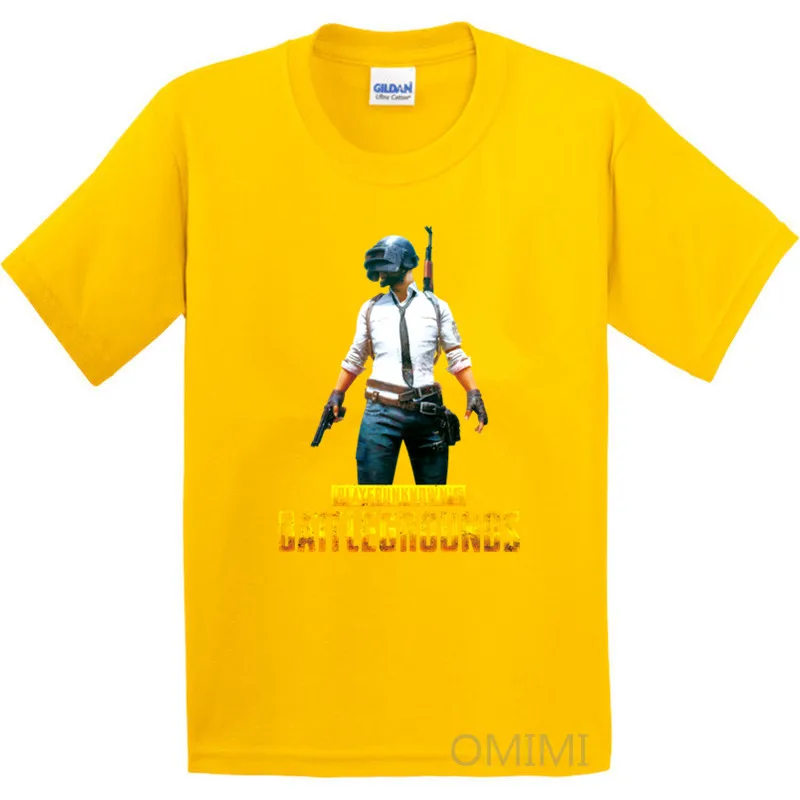Топы для мальчиков и девочек с надписью «PUBG Winner», Детская футболка из хлопка с дизайном «Battlegrounds», с героями игры «Игрок неизвестный» крутая детская футболка GKT062