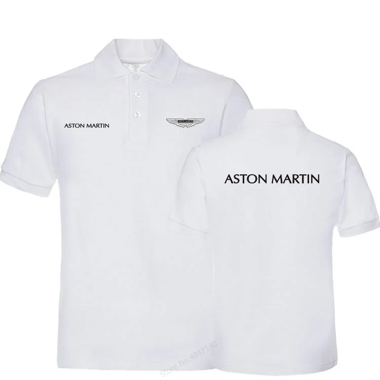 Летние однотонные с короткими рукавами Aston Martin мужская рубашка-поло одежда рубашка поло для повседневные мужские топы