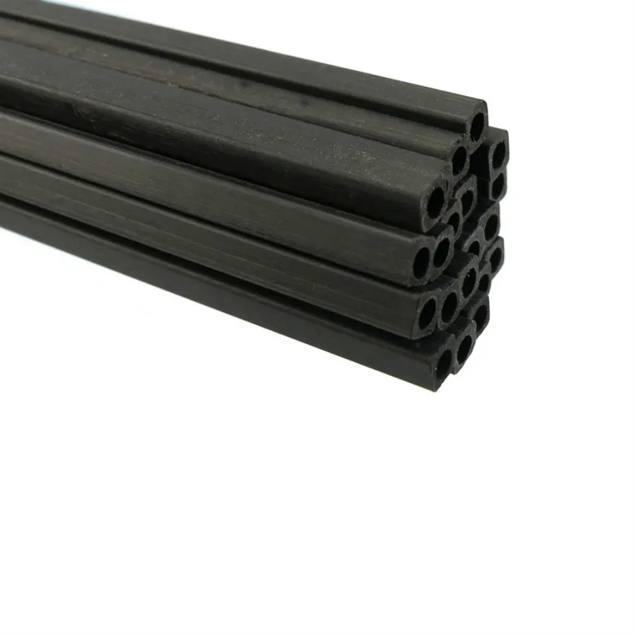 Koop 20 stks 200mm modelvliegtuigen vaste buis architectonisch model maken koolstofvezel materiaal model vierkante buis black sticks