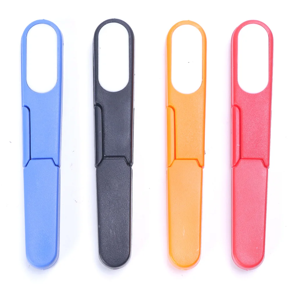 

1pcs U Shape Cross Stitch Scissors DIY Lid Safety Plastic Handle Yarn Embroidery Sewing Supplies