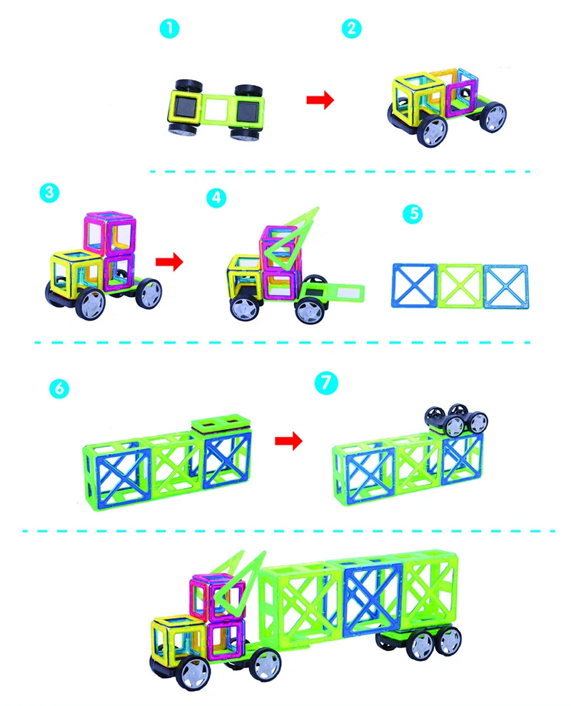 1 шт. стандартный размер магнитные Строительные блоки DIY Магнитный конструктор Модель Строительный Набор Развивающие игрушки для детей подарок для мальчика