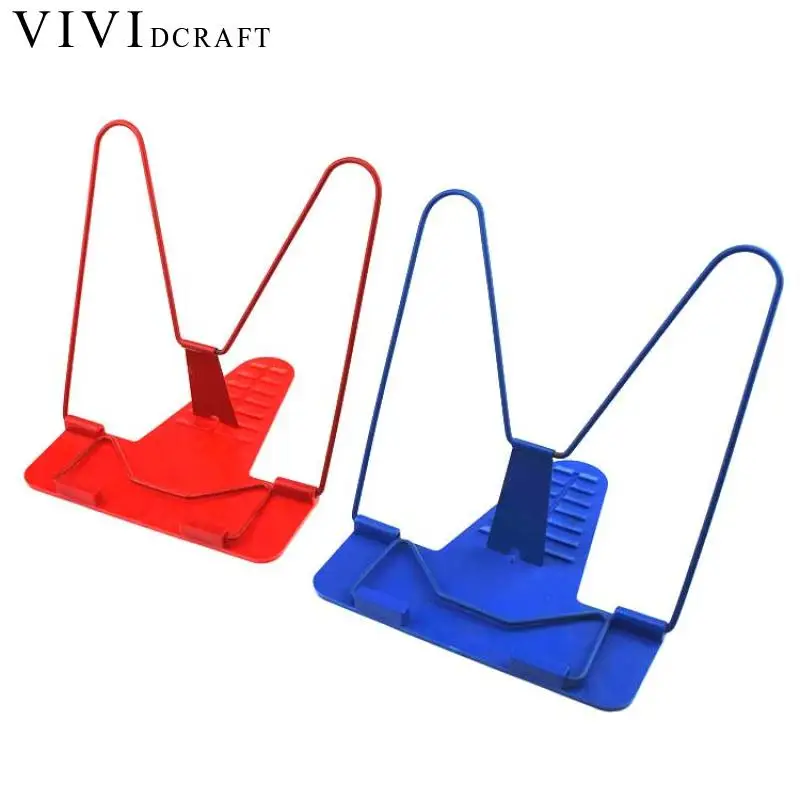 Vividcraft 1pcs Metal Book Holder Stand Portable Adjustable Angle