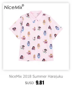 NiceMix Фирменная Новинка Лето г. Harajuku tumblr футболка для женщин футболки с принтом KILLIN IT письмо футболка Женские футболки Mujer