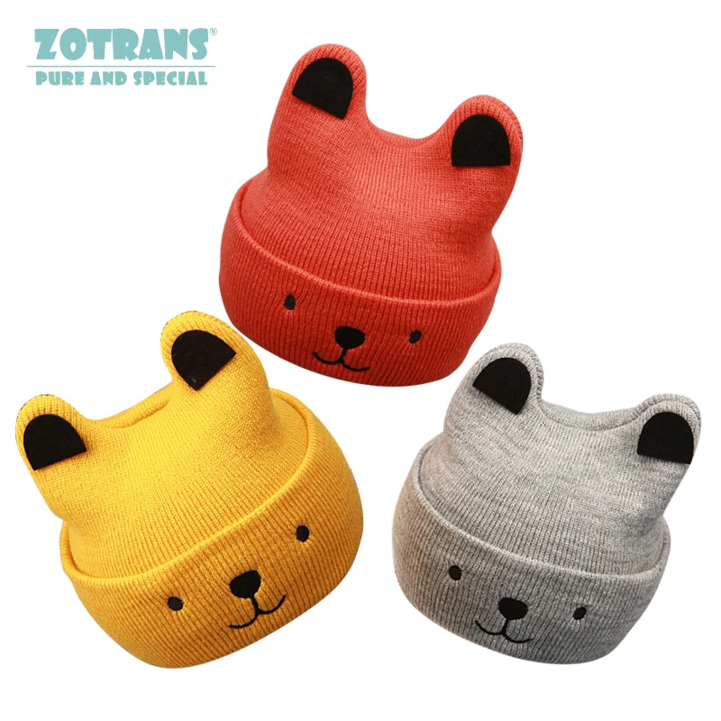 

3-24 Months Baby Hat Cotton Beanie Cap Toddler Cute Winter Autumn Infant Baby Cap for Girls and Boys Knitted Hats Kids Hats