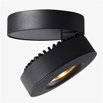 

NEW Modern Ultra Thin LED Spotlight 7W 355 Degree Rotation Aisle Lamp Spotlight CREE LED Exhibition Down light