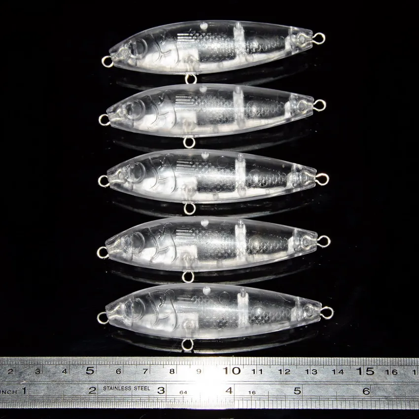 20 шт. пустая Неокрашенная пластиковая рыболовная приманка мелкая рыбешка VIB карандашные приманки жесткие пластиковые рыболовные приманки Фидер Искусственные воблеры