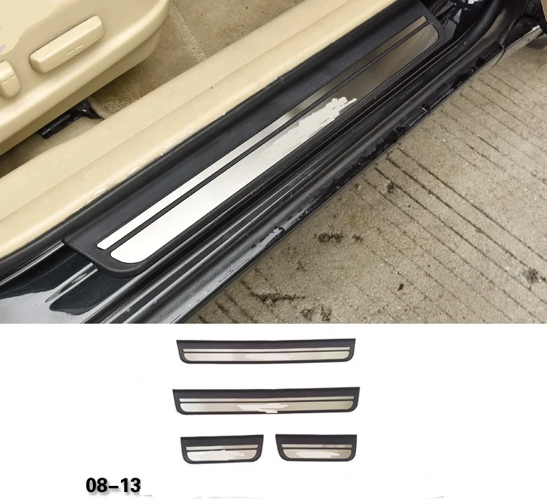 Car Welcome Pedal Door Sill Scuff Plate Guards Protector Trim For