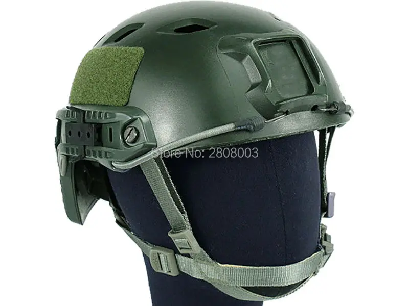 

Tactical Fast Helmet BJ Airsoft Military NVG Side Railway OD