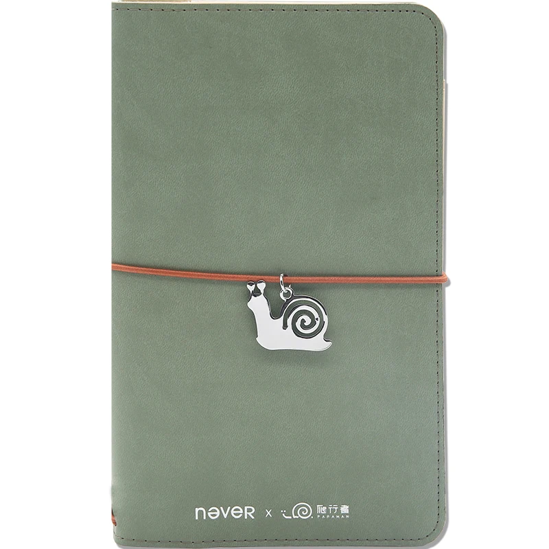 

Never Papaman Series Travelers Notebook Bullet Journal Diary With Metal Pen Blank Paper Planner Stationery Store School Supplies