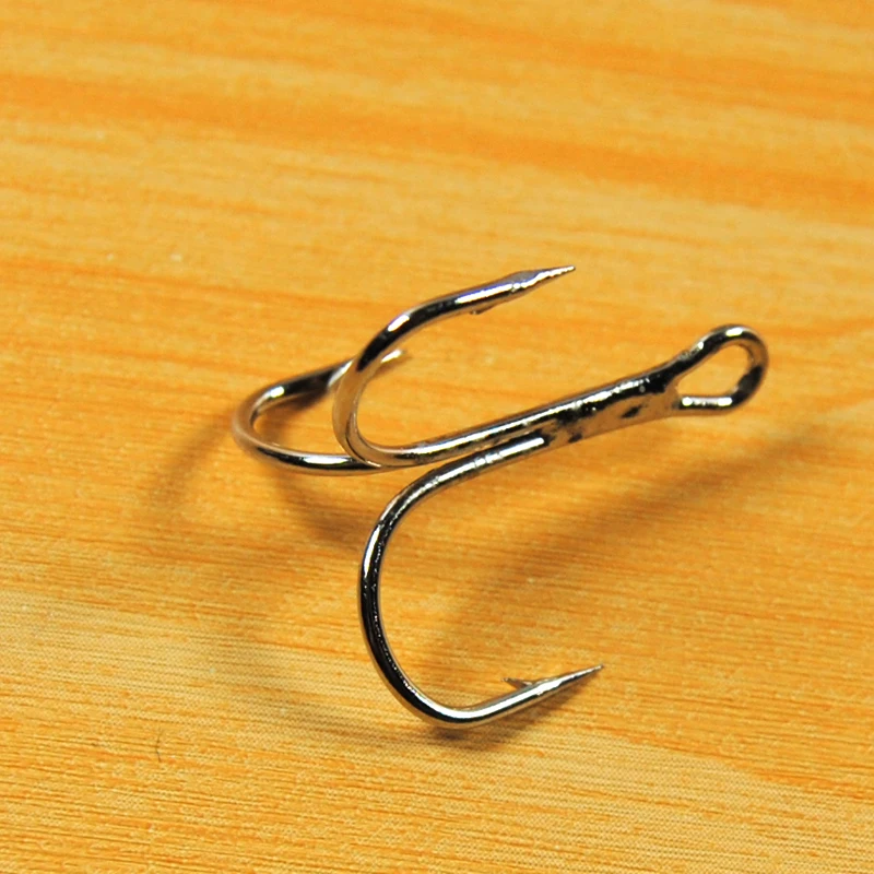 [20 PCS] Treble Hook Short Shank Barbed Treble Hooks for Lure Fishing