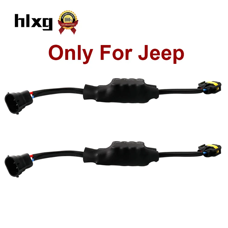 

HLXG 2PCS H7 led CANBUS H4 LED Super Decoder H11 9005 9006 HB3 HB4 Decoder No error no Flashing Car Warning Canceller For jeep
