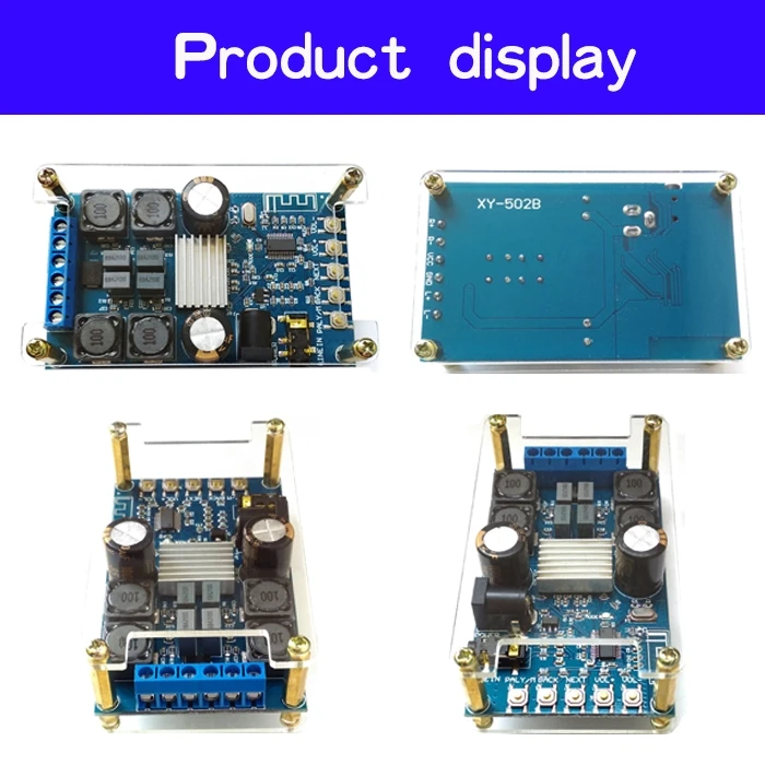 TPA3116 50 Вт+ 50 Вт 2,0 аудио беспроводной Bluetooth стерео цифровой усилитель мощности плата с оболочкой