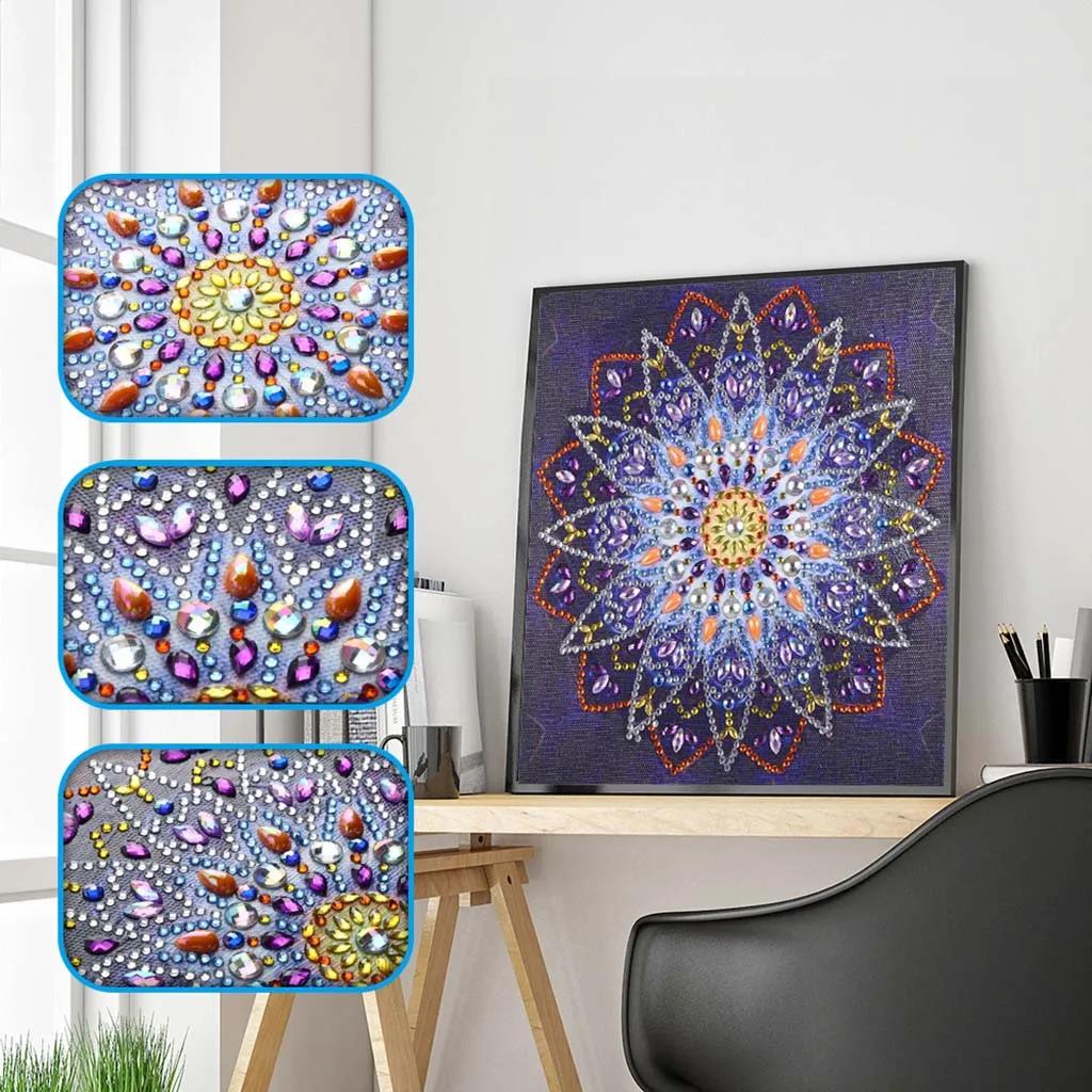 

DIY Special Shaped Diamond Painting 5D Partial Drill Cross Stitch Kits Crystal Rhinestone Of Picture Serial Diamond Painting