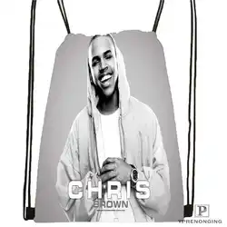 Custom Chris-Brown-Royalty @ 01-походная сумка на шнурке Cute Daypack Kids Satchel (черная спинка) 31x40 cm #180611-03-122