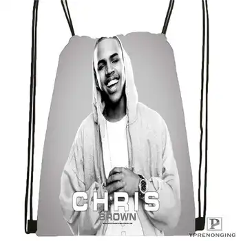 

Custom Chris-Brown-Royalty @01-Drawstring Backpack Bag Cute Daypack Kids Satchel (Black Back) 31x40cm#180611-03-122