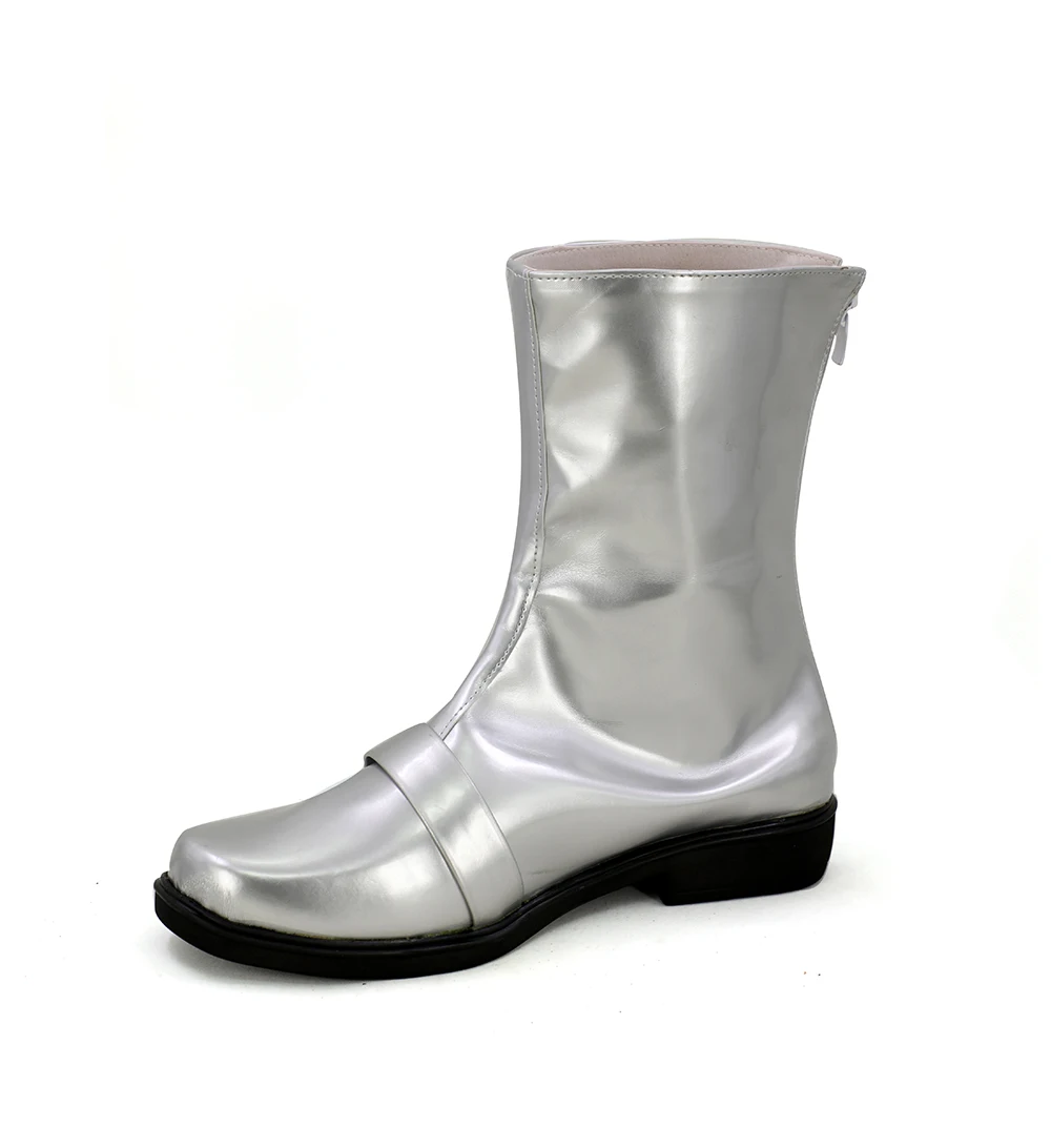 Kamen Rider Double Masked Rider 1 Silver Cosplay Boots Shoes Custom Made (4)
