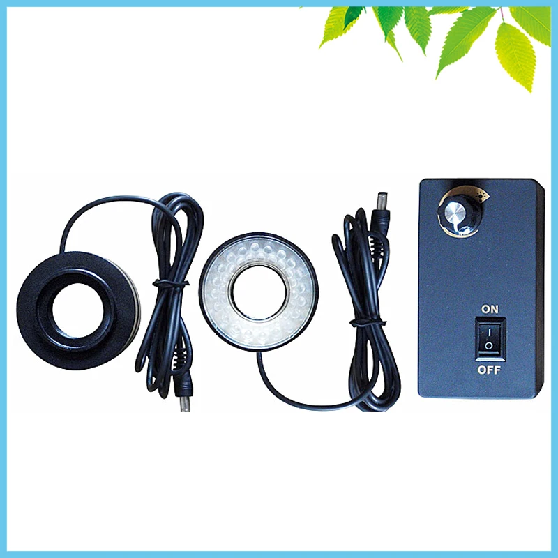 

28mm Inner Dia. 40 PCS LED Microscope Red Ring Light Metal Ring Lamp with Adapter 90V-240V