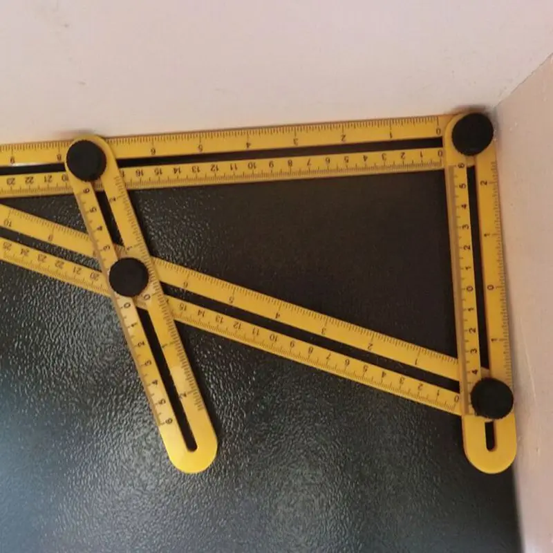  Professional Template Tool Angle Measuring Protractor Multi-Angle Ruler Builders Craftsmen Engineer - 32830795031