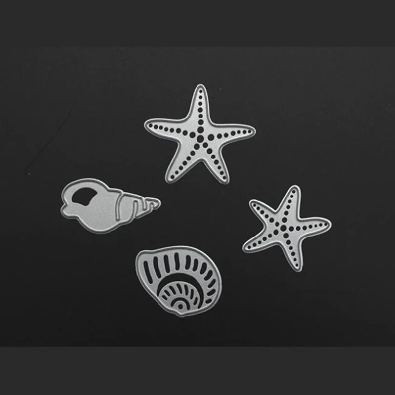 

YINISE 491 Starfish Metal Cutting Dies For Scrapbooking Stencils DIY Album Cards Decoration Embossing Folder Die Cuts Template