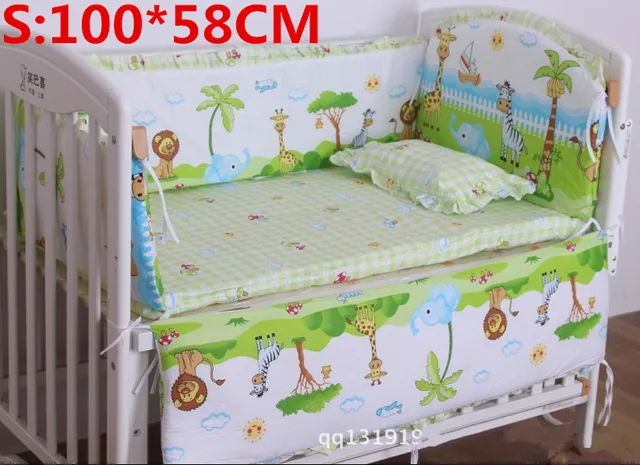 2017 Real 5pcs Baby Bedding Set Mickey Minnie Mouse 120 65cm Crib