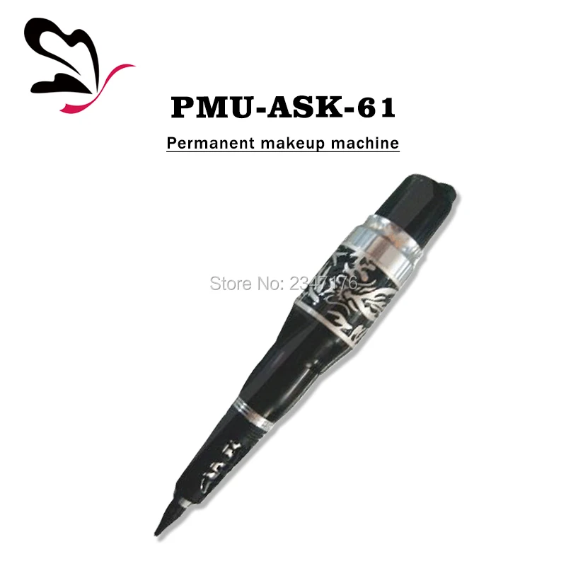 

Hot sale 1set Permanent Eyebrow Rotary Tattoo Machine Traditional digital makeup pen+ 5pcs disposable needles and tips