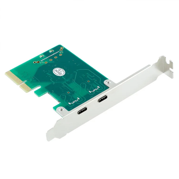 Maikou 2 puertos USB 3,1 tipo C PCI Express controlador añadir en el soporte de tarjeta pci-e 4x a USB-C adaptador super velocidad de 10 Gbps Maikou 2 puertos USB 3,1 tipo C PCI Express controlador añadir en el soporte de tarjeta pci-e 4x a USB-C adaptador super velocidad de 10 Gbps