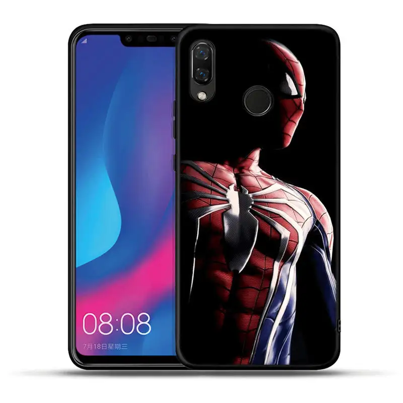 Чехол Marvel звездное небо для huawei Honor 20 Pro 10 9 9i 8 Lite 8X 8C 7A 7X V20 View 20 Черный силиконовый чехол Grrot Captain Coque