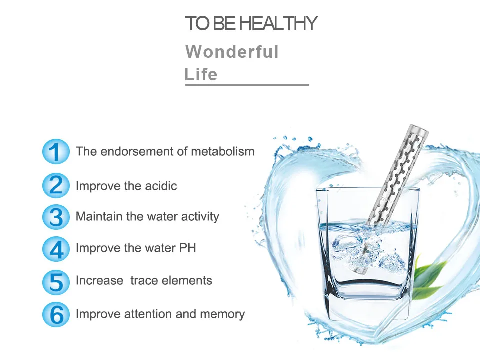 Медицинское обслуживание! 10 шт. щелочной водород био воды палочка ионизатор из нержавеющей стали энергия Природные Минеральные воды повышение человеческого иммунитета