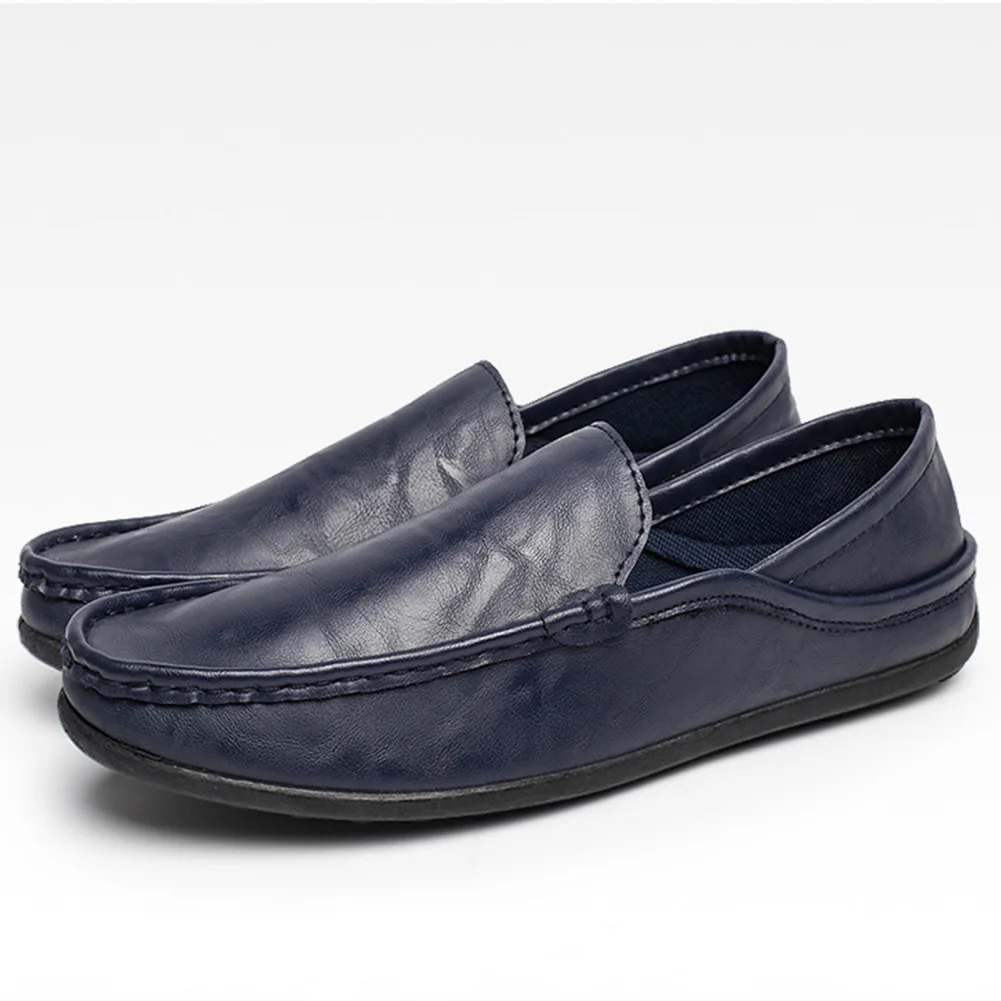 

Hot New Leather Men Loafers,Comfortable Casual Flat Shoes Men, Fashion Soft Comfy Men Driving Shoes
