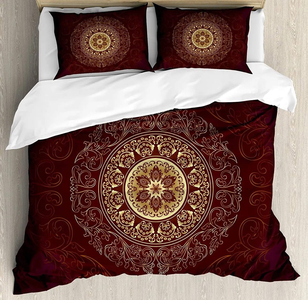 Mandala Duvet Cover Set Ethnic Tribal Universe Icon Asian Spiritiual