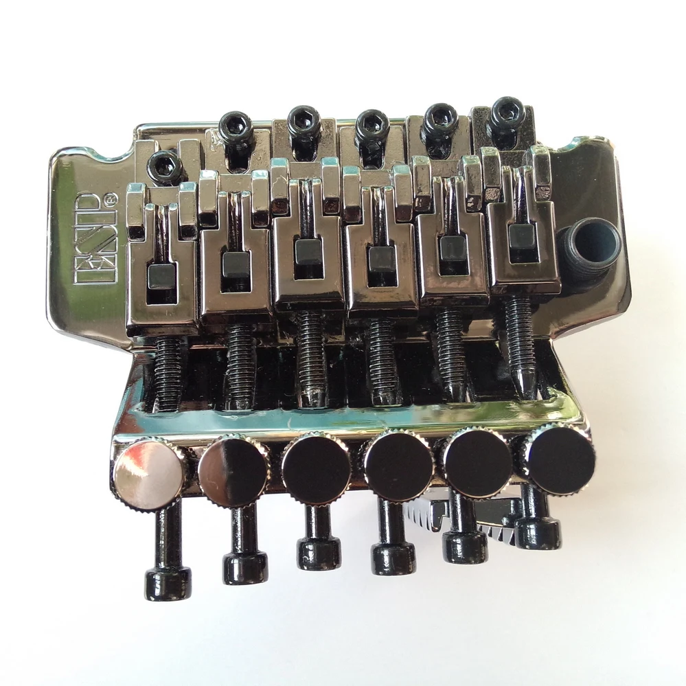 

Original ESP Cosmo Black Electric Guitar Locking Tremolo System Bridge Black Nickel ( with accessories )