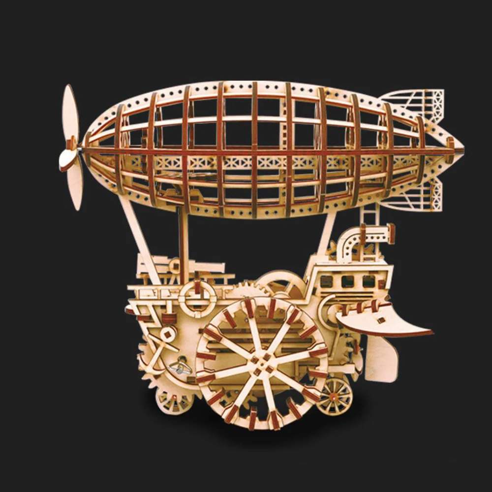 

3 Kinds Wooden Toys Educational Toys DIY Laser Cutting 3D Puzzle Mechanical Model Puzzles For Kids Wooden Puzzle Assembly Gifts