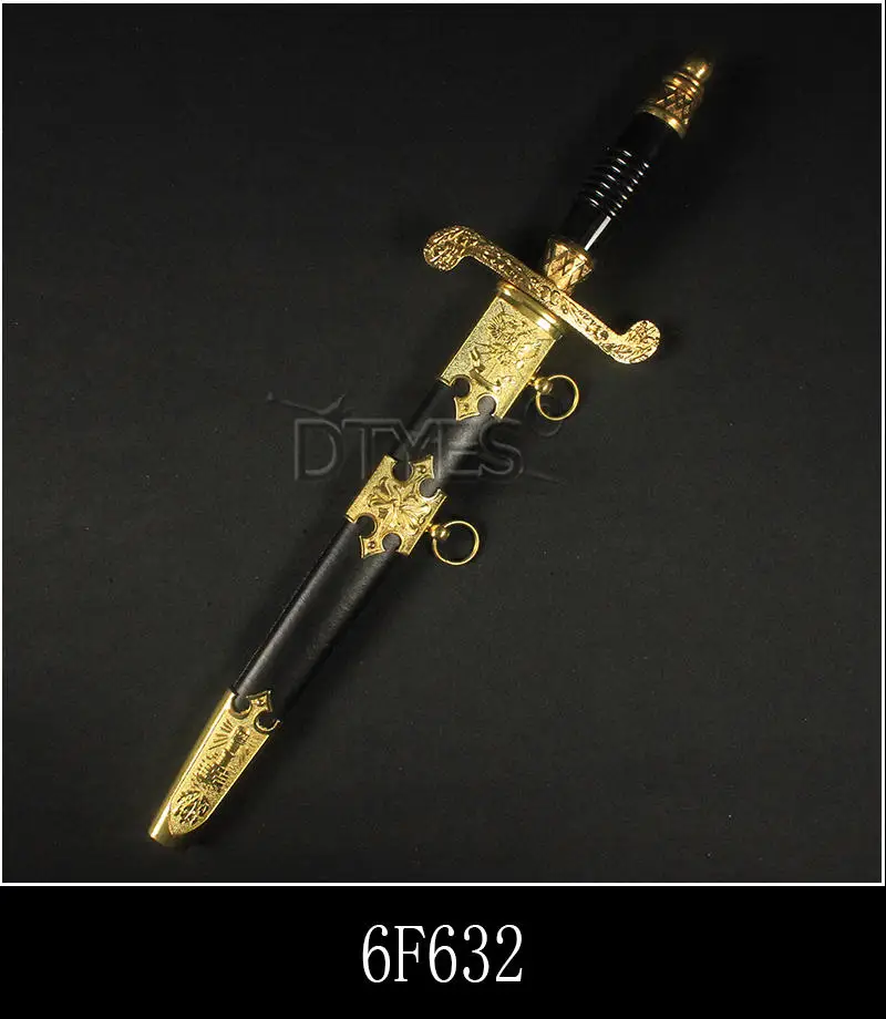 Классический домашний декоративный меч, Имитация кожаной оболочки, красивые металлические мечи для косплея, лезвие из нержавеющей стали, реквизит, подарок, Маленький Меч - Цвет: 6F632