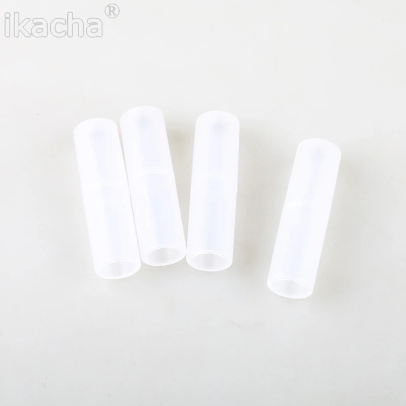  Hot Sale 4PCS AAA to AA Size Cell Battery Converter Adapter Adaptor Batteries Holder Plastic Case Switcher (5)