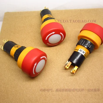 

[SA]EMA illuminated emergency stop button switch 16mm 01S-CE40.Q / S1P AC110 / 220V LED 1--5pcs/lot