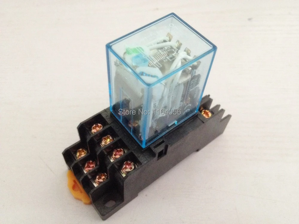 10set 110v Ac Coil Power Relay my4nj hh54p-l 14 pin de 5A con pyf14a Socket Base 10set 110v Ac Coil Power Relay my4nj hh54p-l 14 pin de 5A con pyf14a Socket Base