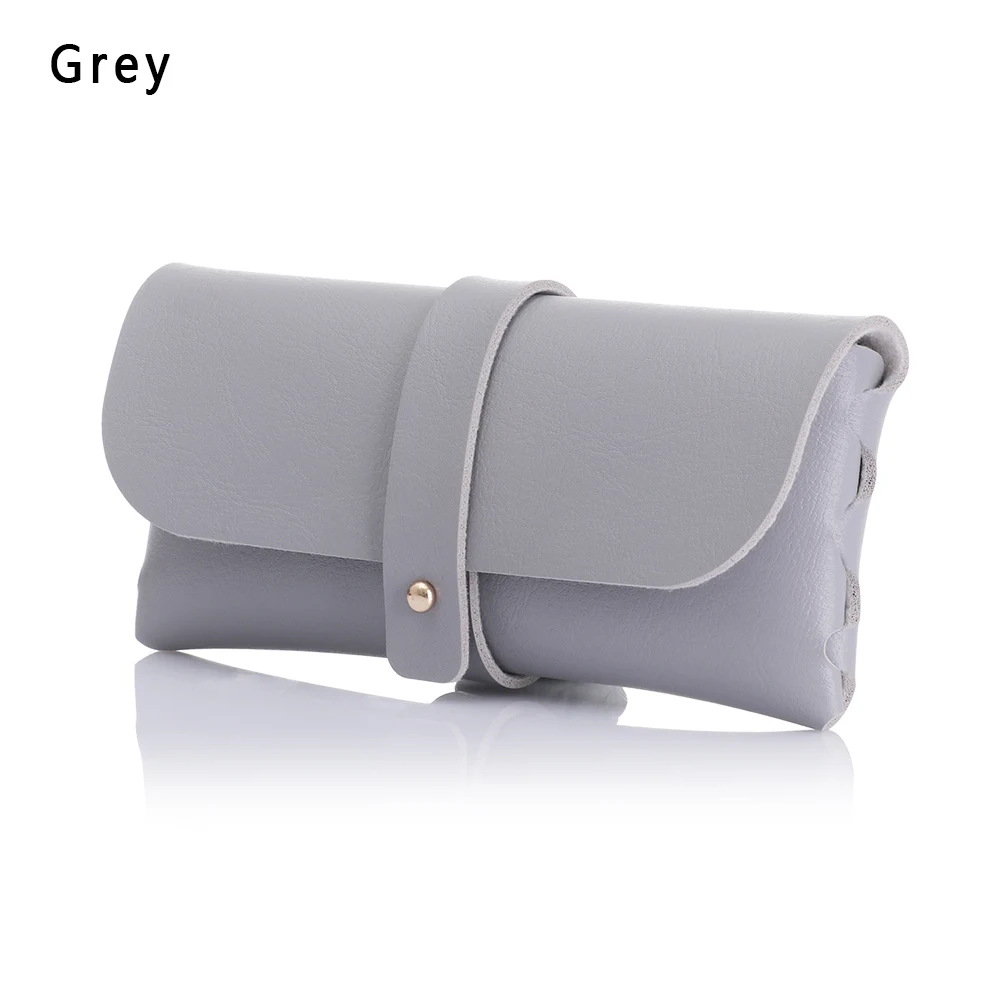 Модный мужской женский портативный Чехол для очков с магнитной застежкой из искусственной кожи Складной футляр для очков большой размер сумка для солнцезащитных очков - Цвет: Style1-grey